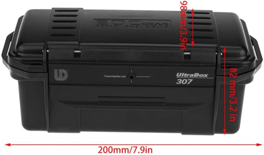 Stossfester Outdoor-Survival-Aufbewahrungskoffer, Schwarz