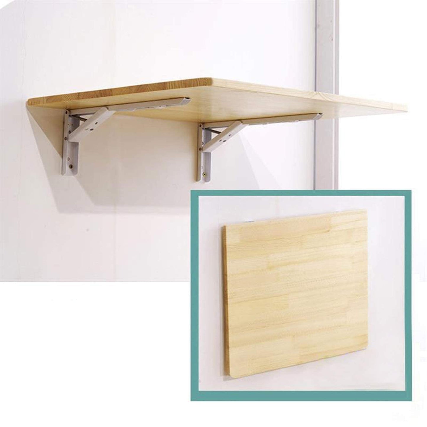 Klappbarer Wandtisch, 50x30 cm, 50X30CM Light Brown