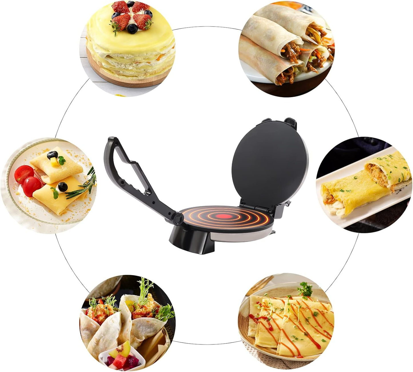Elektrische Roti- und Fladenbrotpresse (32 cm)