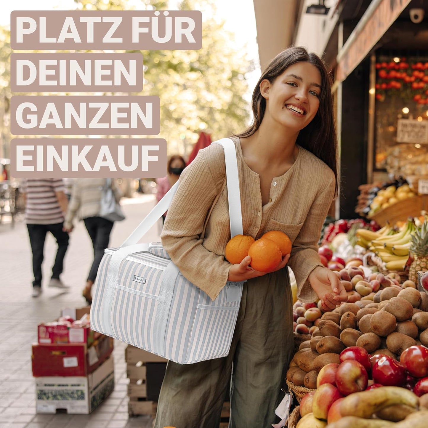 Faltbare Kühltasche, 20L Beige