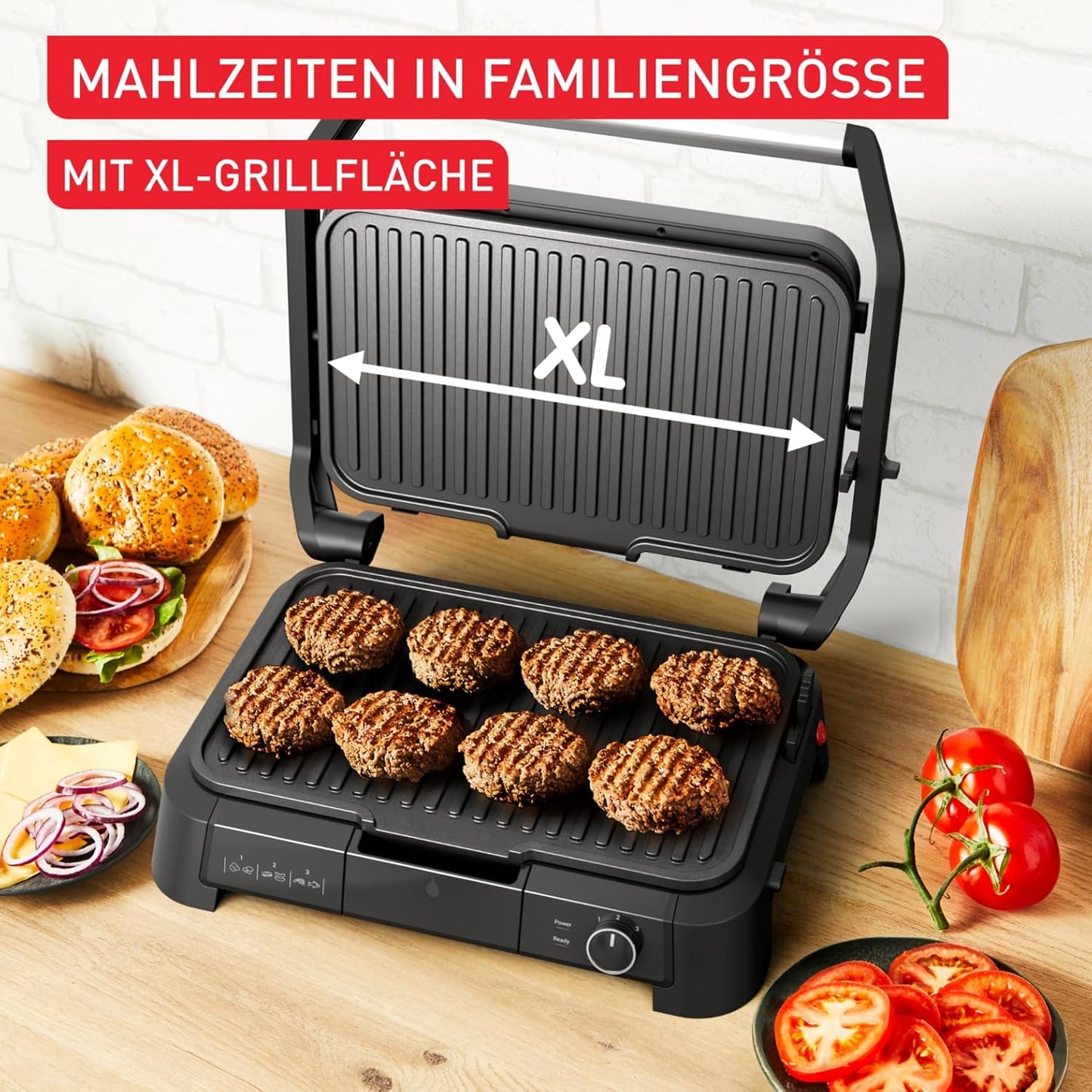 SuperGrill 3in1, SuperGrill 3in1 - Stufenloser Thermostat