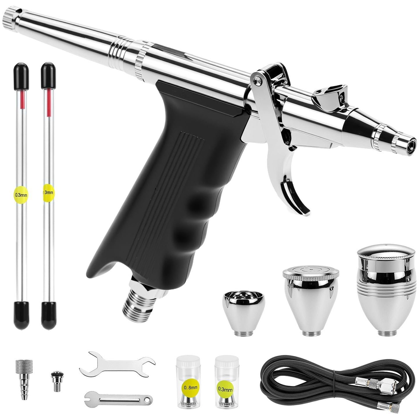 Airbrush-Kit mit Pistole und Düsen, Normale Düse