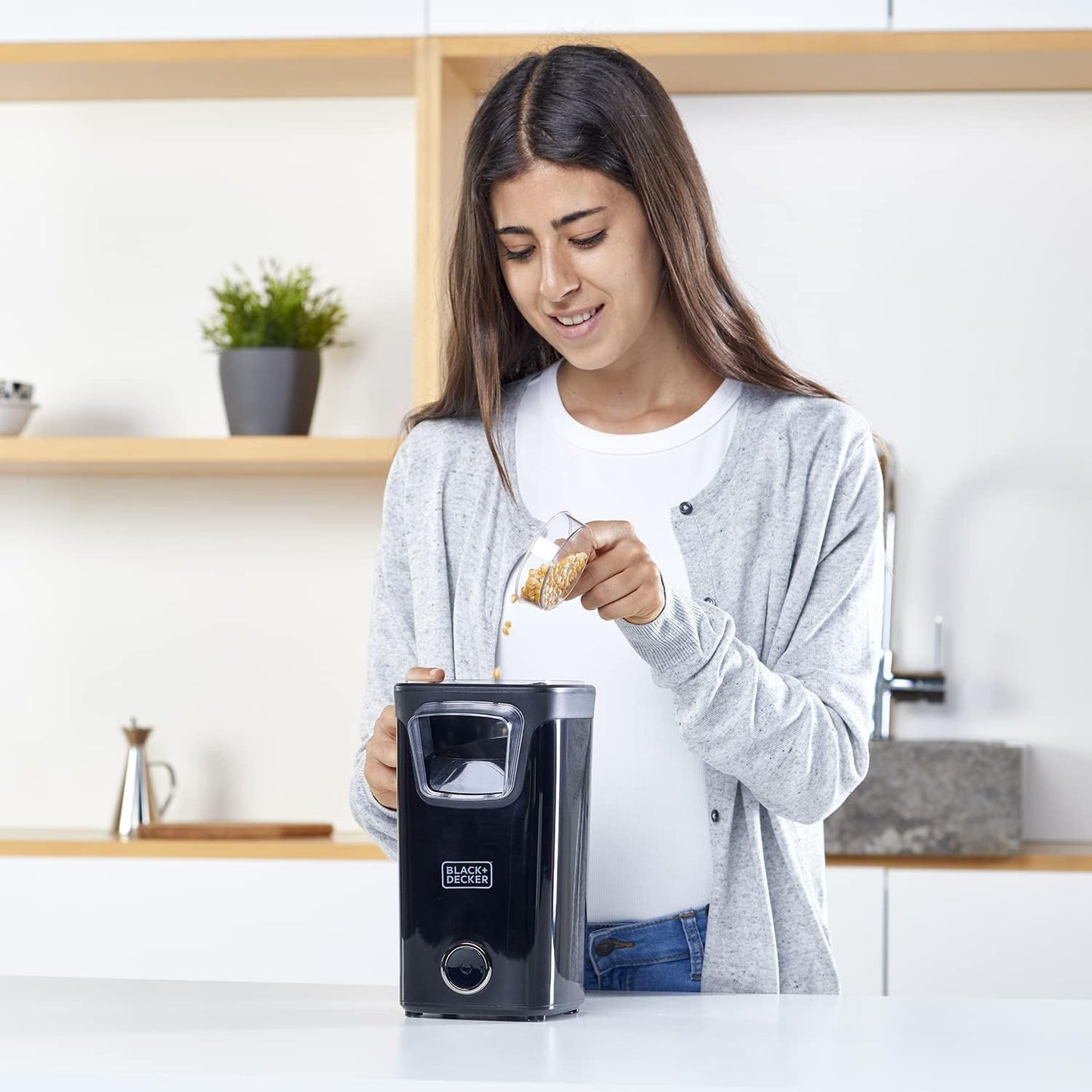 Popcornmaschine mit Heissluftfunktion