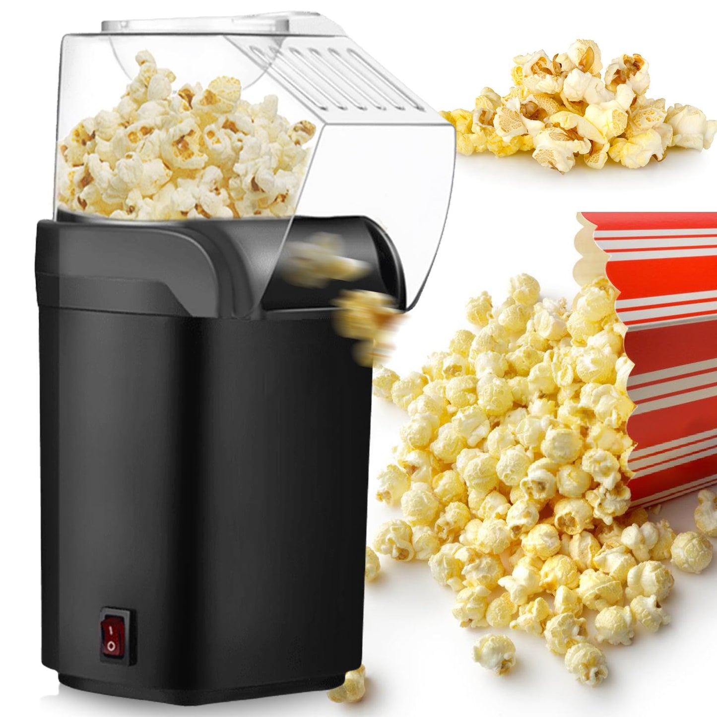 Heissluft-Popcornmaschine, ölfrei & fettfrei