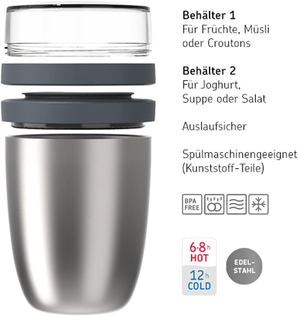 Lunchpot Ellipse, Limited Edition Cool Grey Thermo-Lunchpot Ellipse