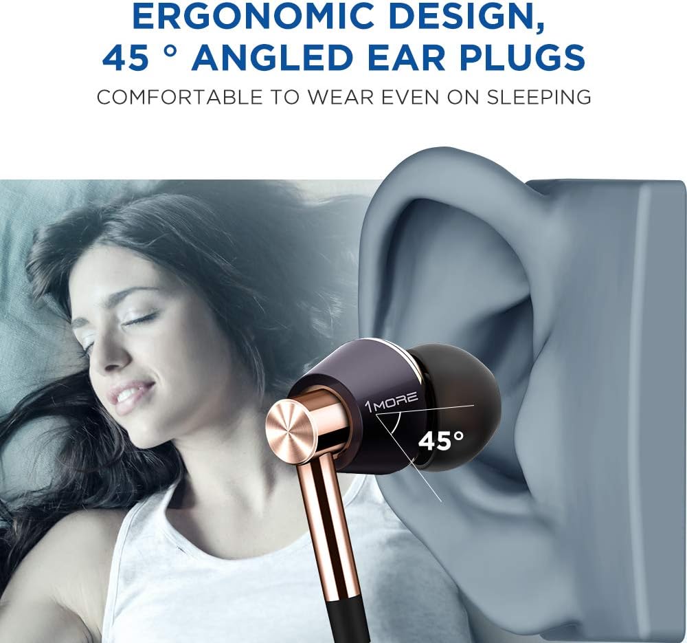 Triple-Driver In-Ear Kopfhörer mit Hi-Fi Audio, Triple Driver-In Ear Gold