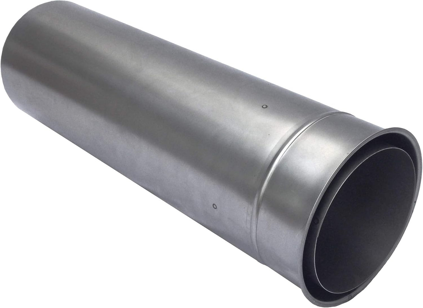 Doppelwandfutter Rauchrohr 150 mm, Doppelwandfutter 50cm kürzbar Unlackiert