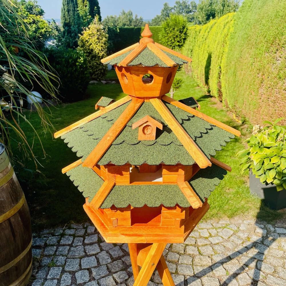 Vogelvilla XXL ohne Ständer, Grösse XXL ohne Ständer Grün - Braun