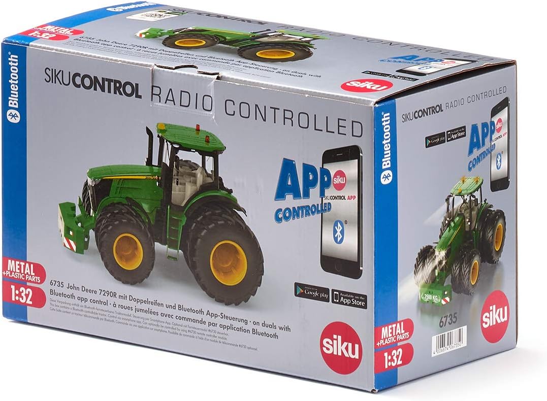 John Deere 7290R Doppelreifen, Ohne Fernsteuerung ; Single
