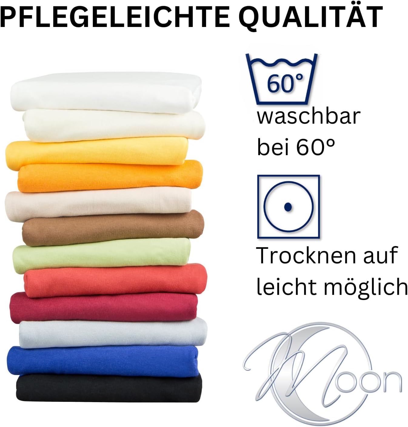 Seitenschläferkissen Jersey-Bezüge (2er Pack), 2er Pack 40x145 Natur