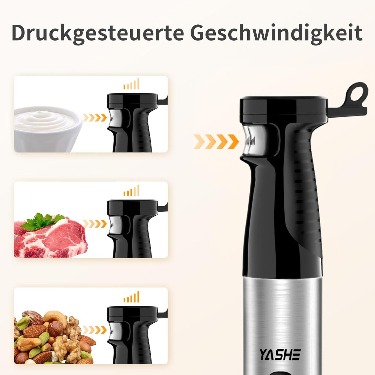 5-in-1 Stabmixer mit Zubehör