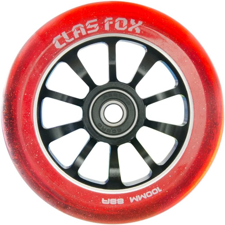 Pro Stunt Scooter Rollen, Transparent rot