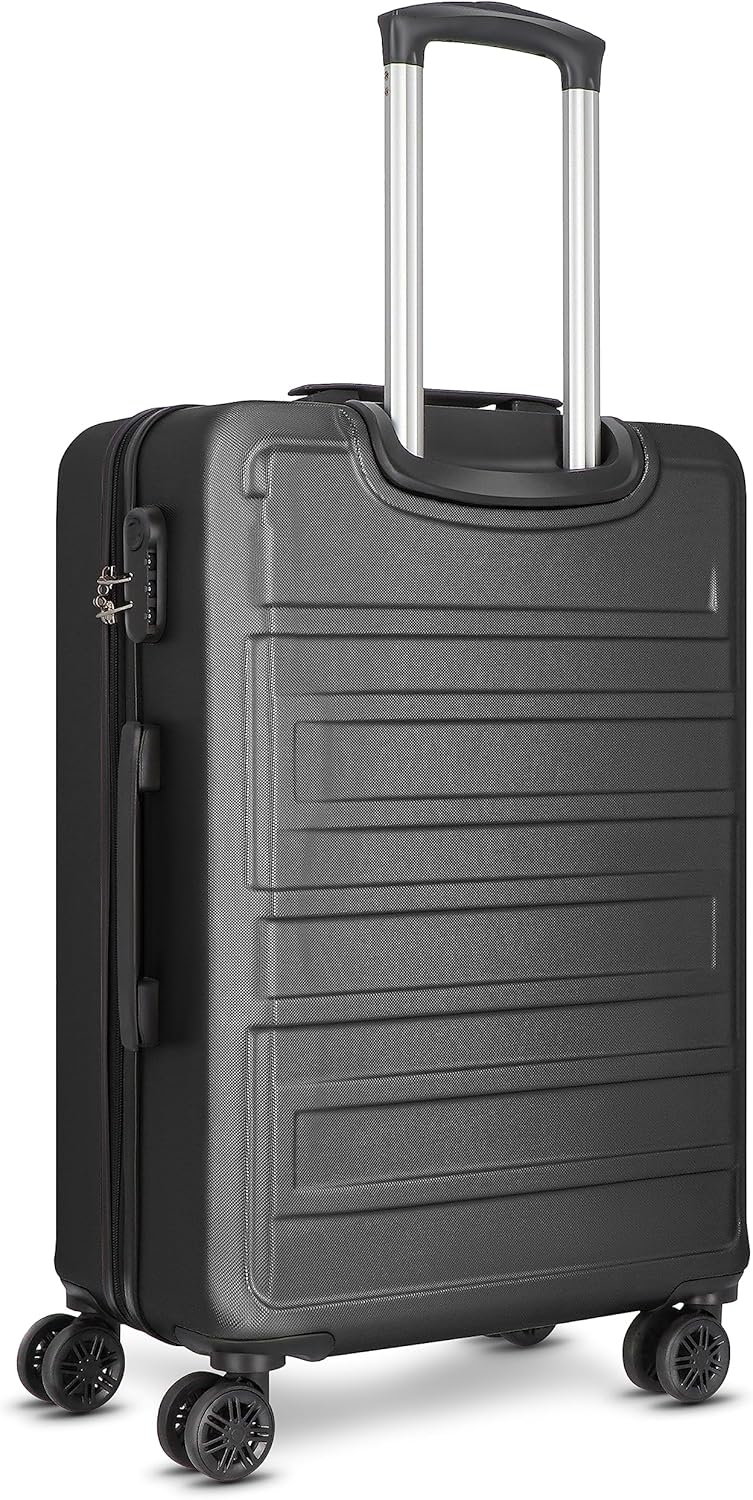 New York 2.0 4 Rollen Trolley M 67 cm, Black-metallic / Koffer M (67 cm)