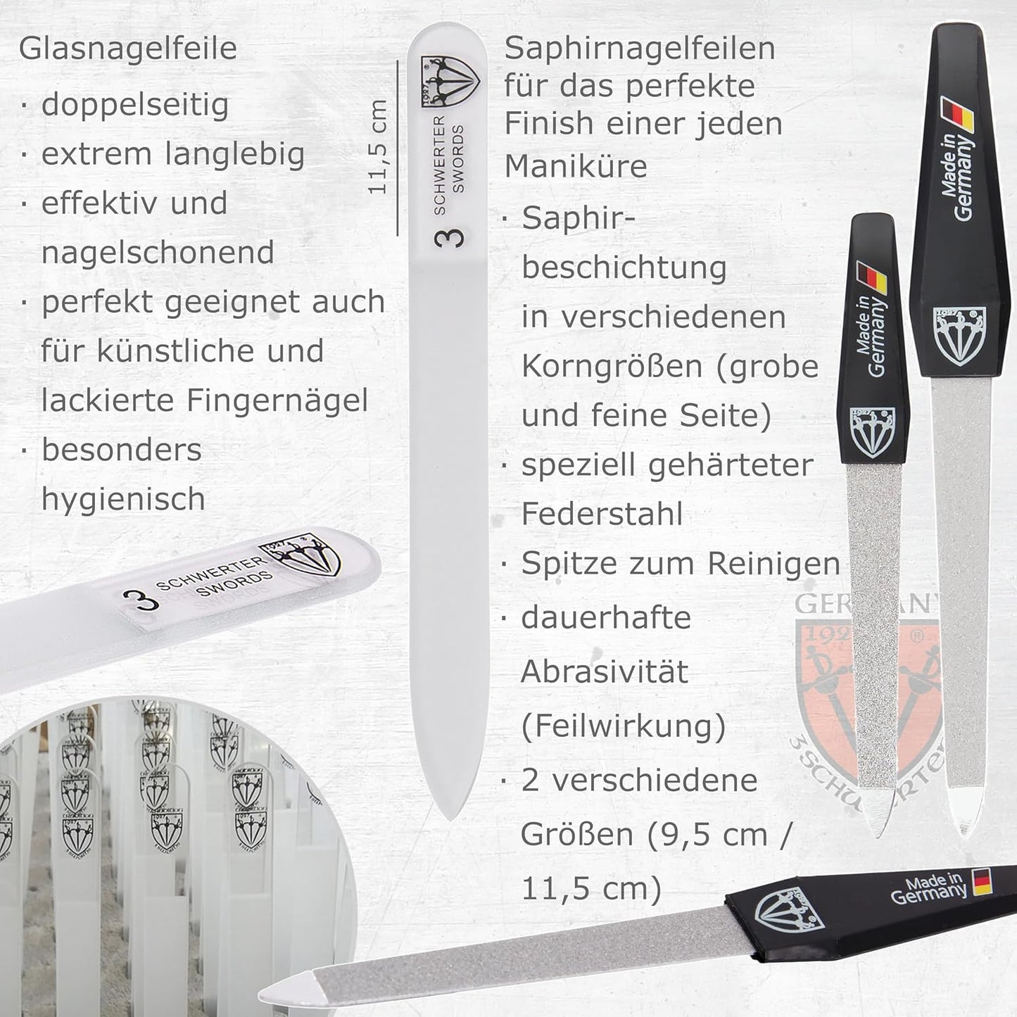 16-tlg. Maniküre-Pediküre-Set Cinisello, SCHWARZ
