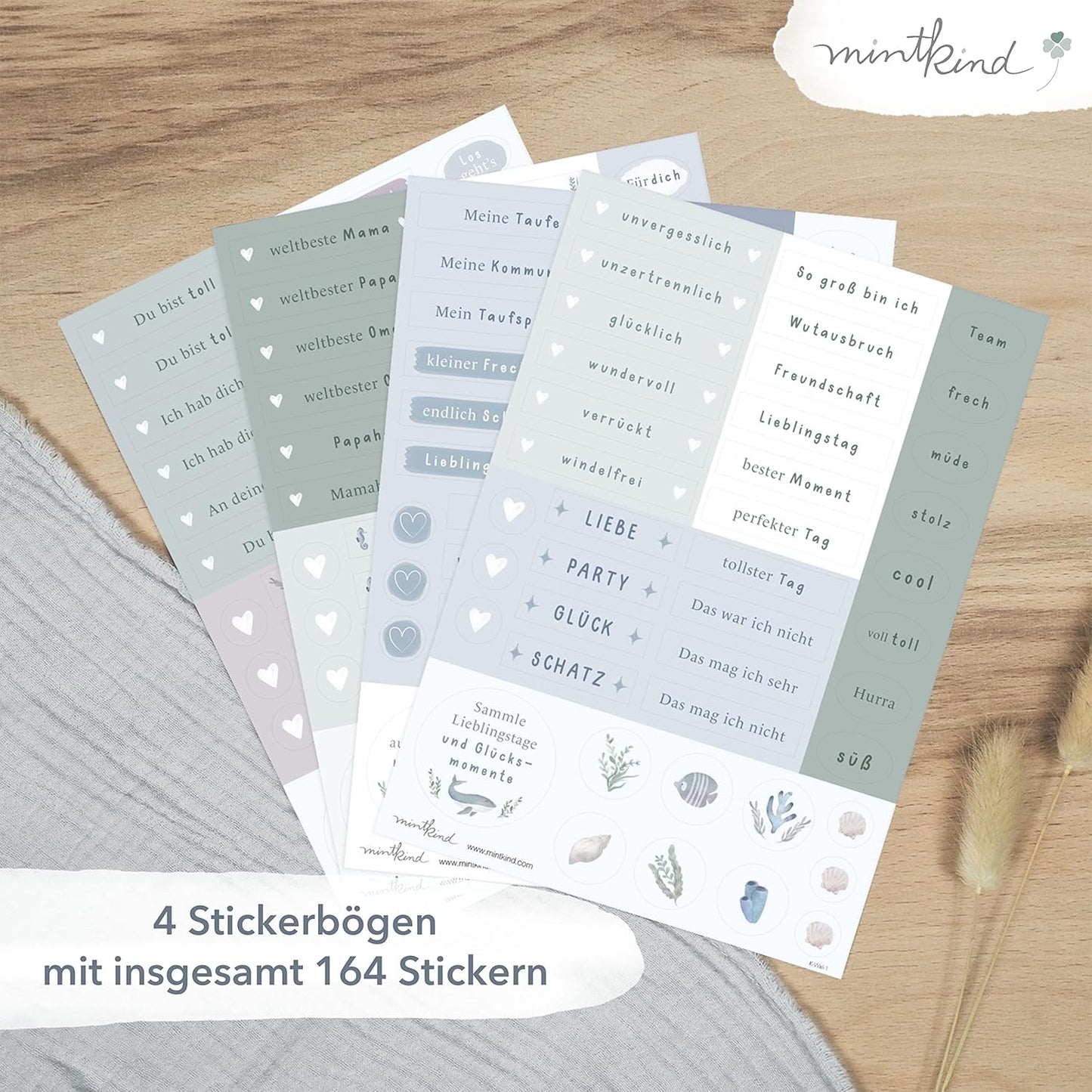 Erinnerungsalbum "Meine Kindheit", mit Stickerset Wal