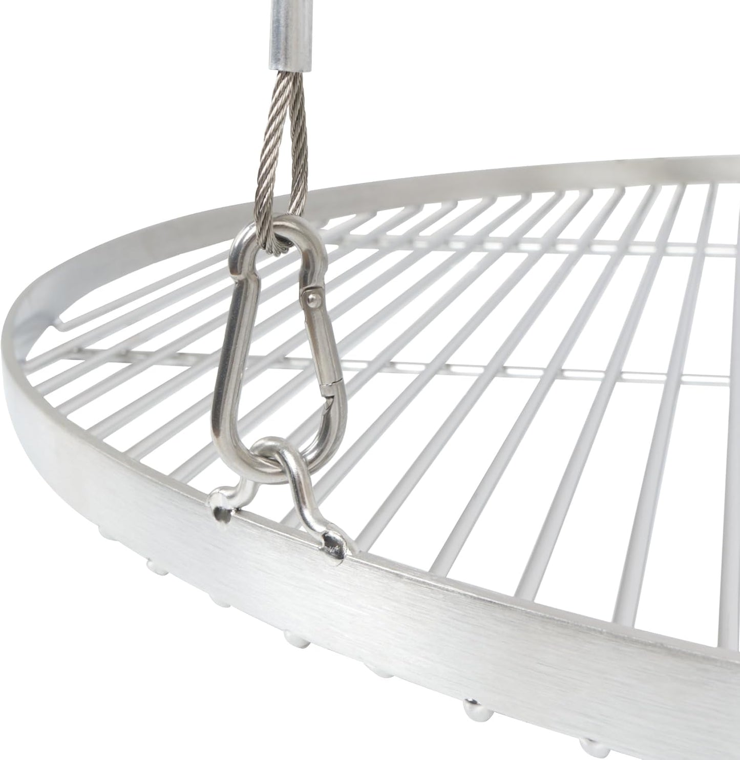 Runder Grillrost mit Seilaufhängung, Ø 80 cm