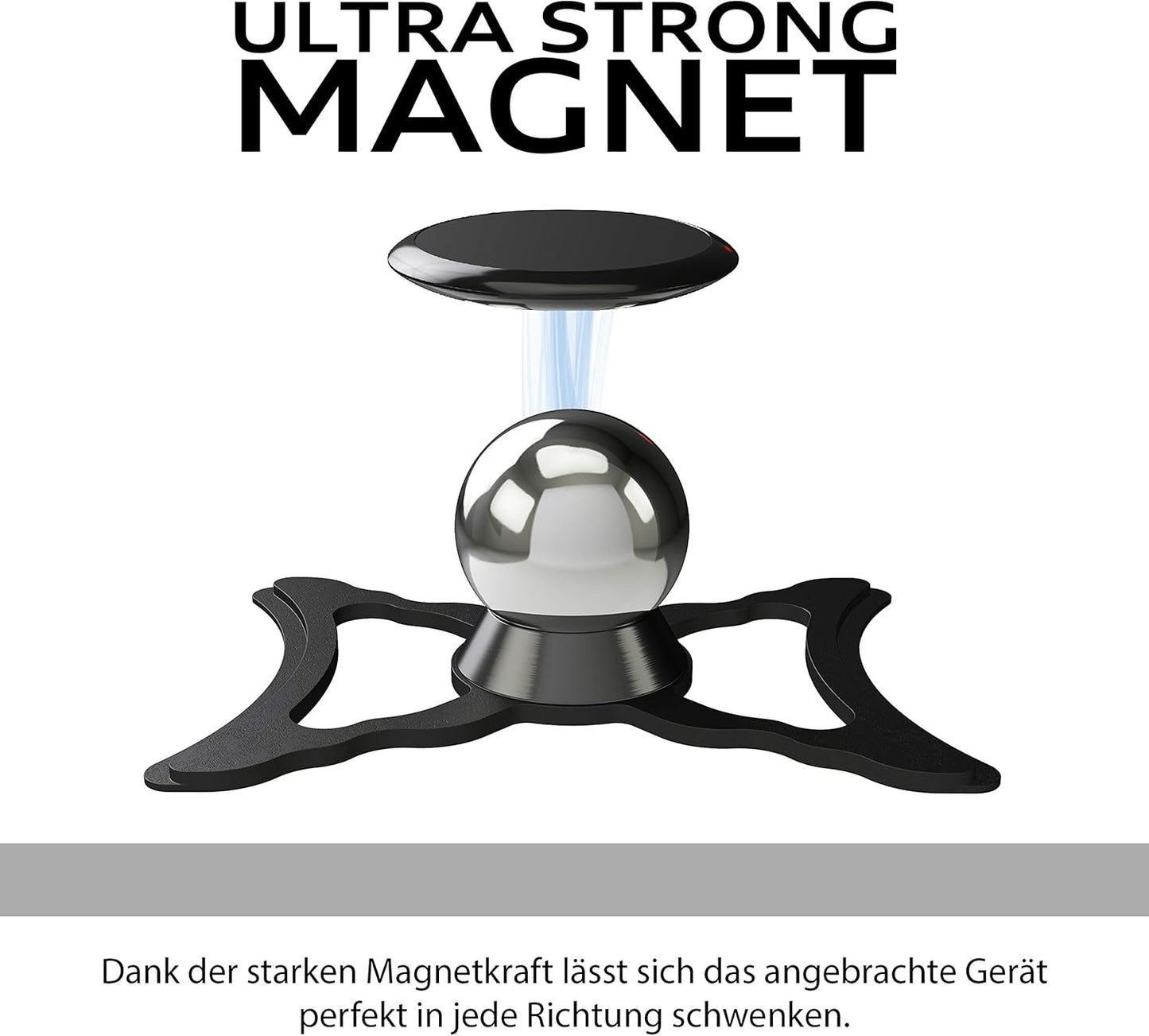 Magnetische Handyhalterung für Audi Q2/SQ2, Audi Q2/SQ2 Schwarz