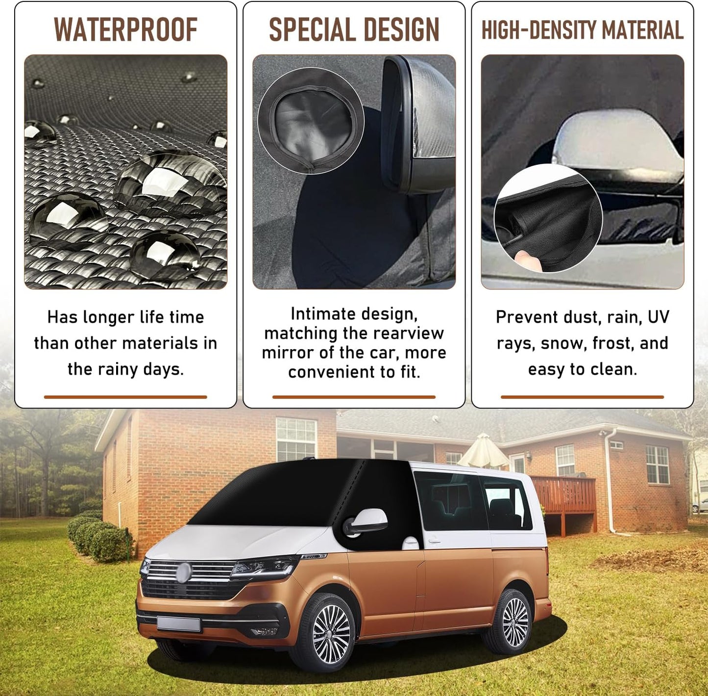 Windschutzscheibenabdeckung für VW T6, Schwarz für VW T6
