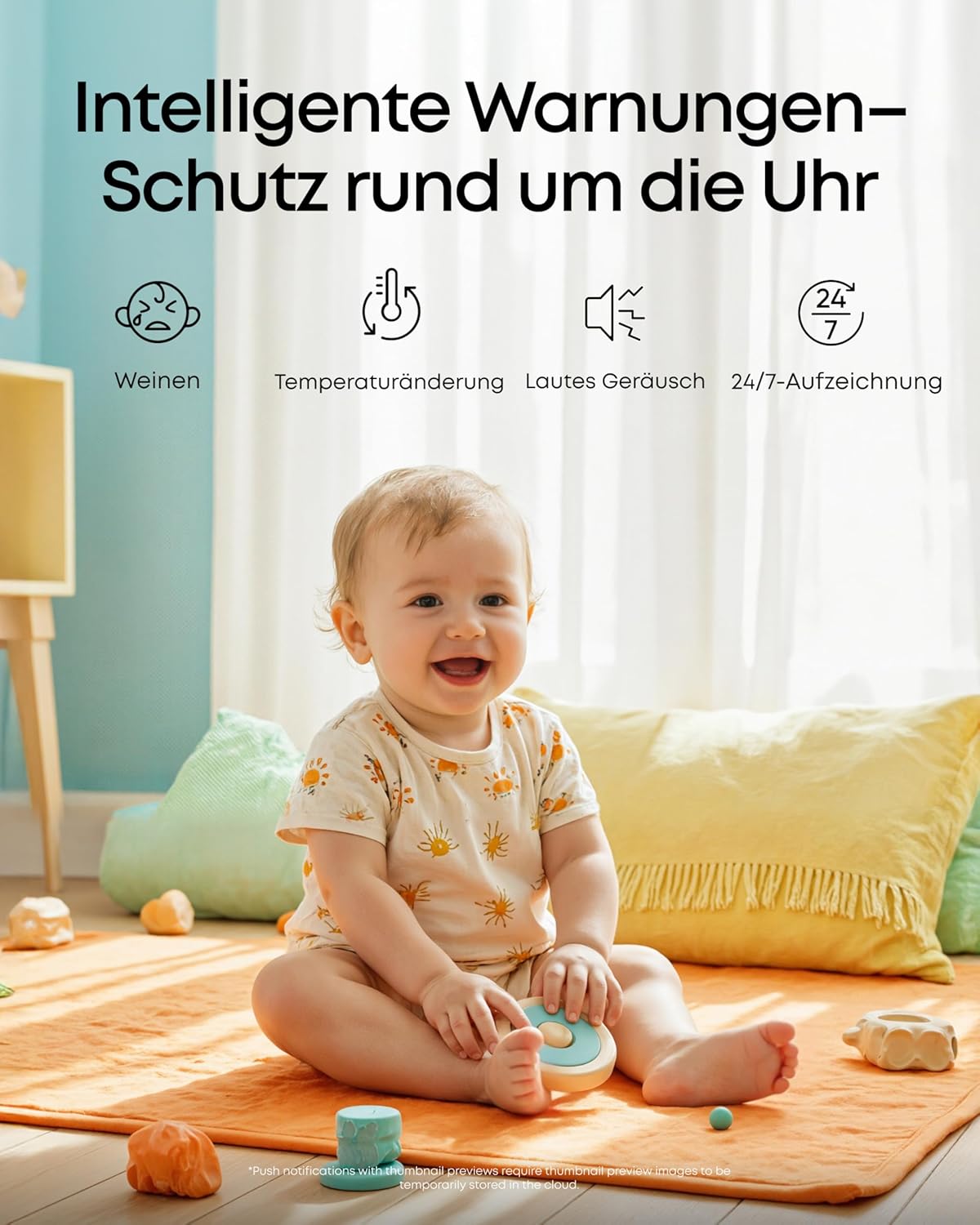 C10 Babyphone mit 2K Kamera & 12 Std. Akku, 2K Babyphone C10