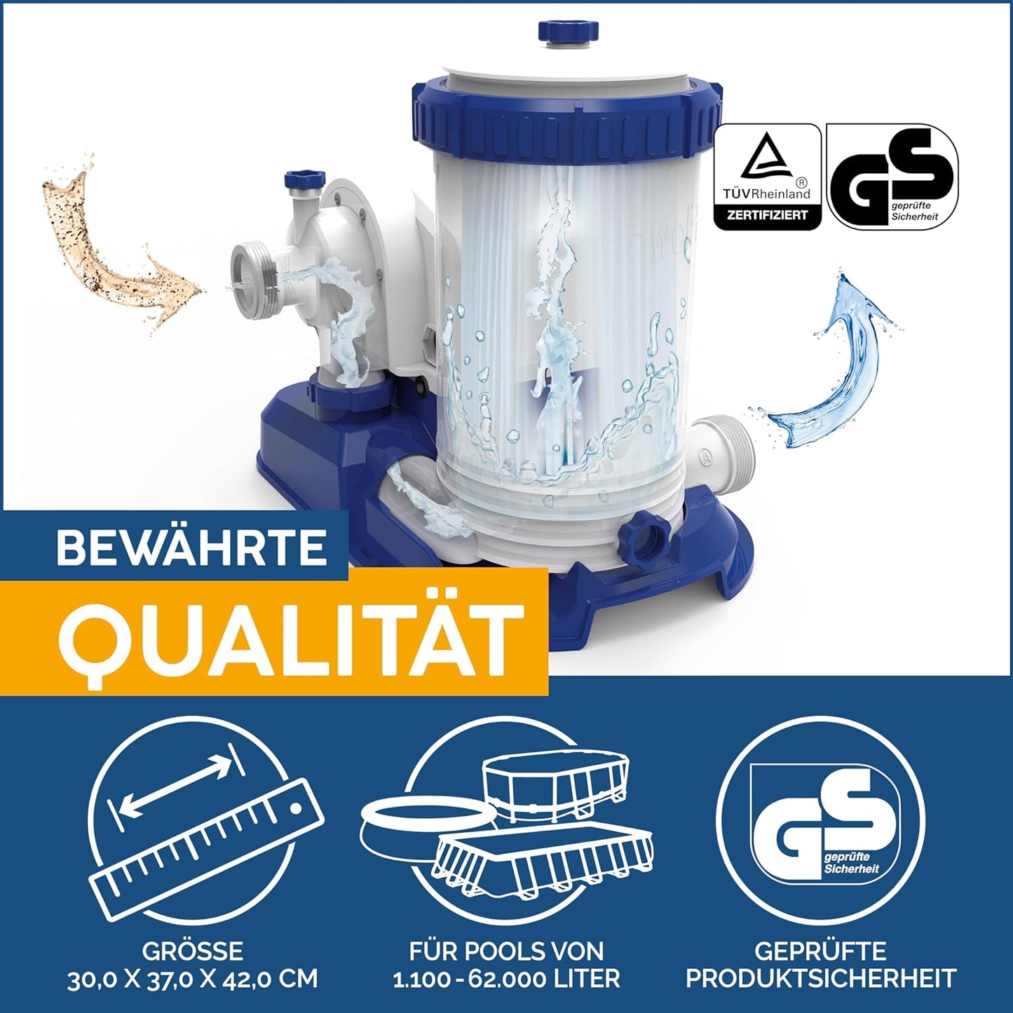 Flowclear Filterpumpe, 9.463 l/h