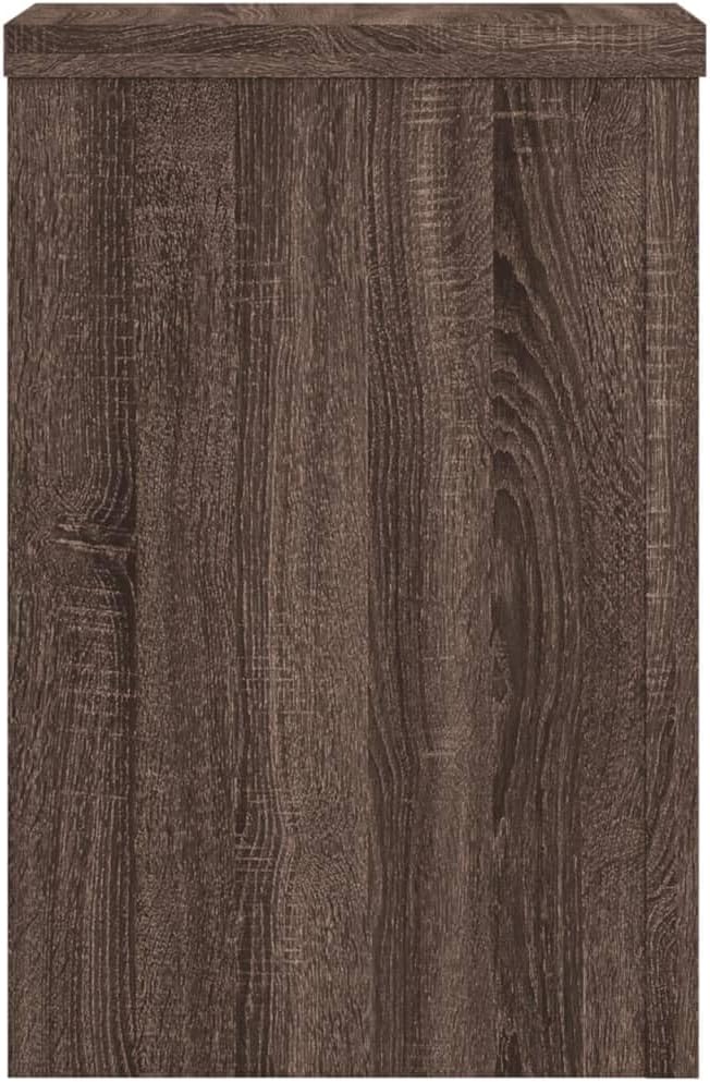 Pflanzenständer 2er-Set, 25 x 25 x 35 cm Braune Eiche