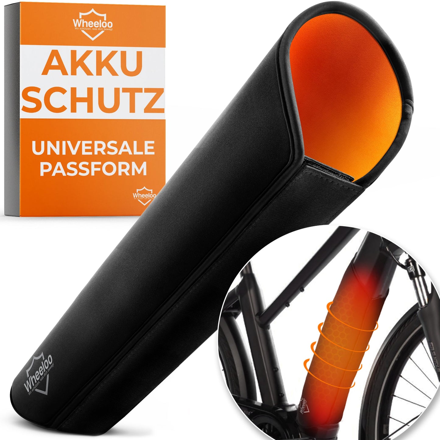 E-Bike Akku Schutzhülle für integrierte Akkus, ohne Reissverschluss