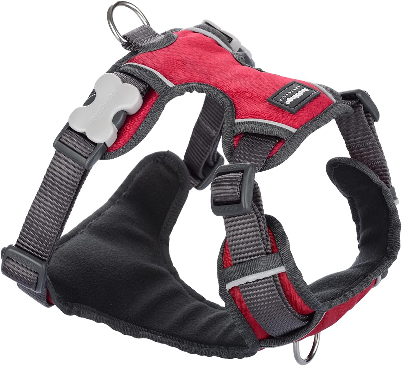 Hundegeschirr, rot, XS