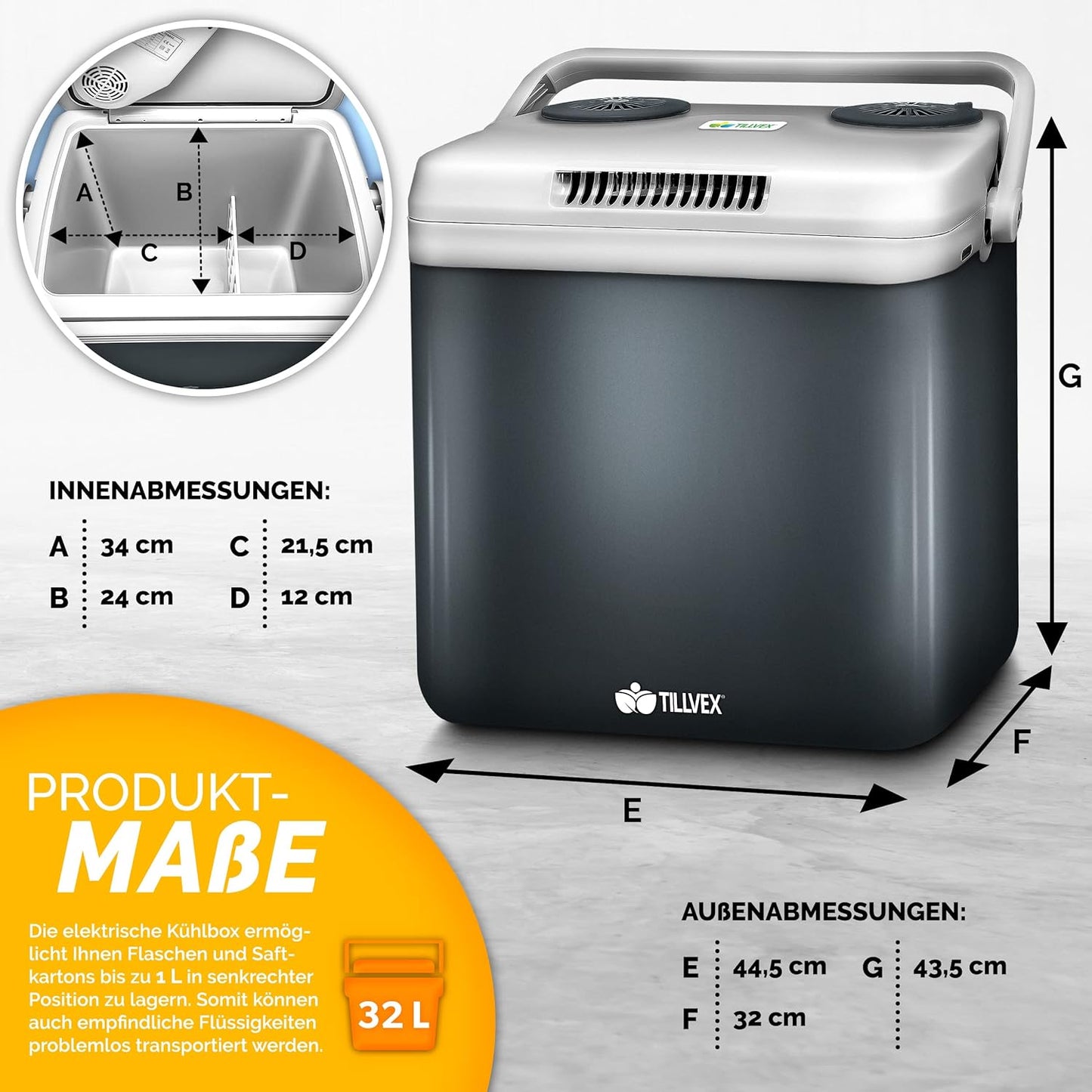 Elektrische Thermobox, Grau
