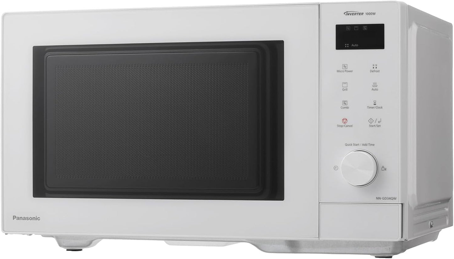 Mikrowelle NN GD 34, ohne Dampfgarzubehör Mit Grillfunktion Weiß