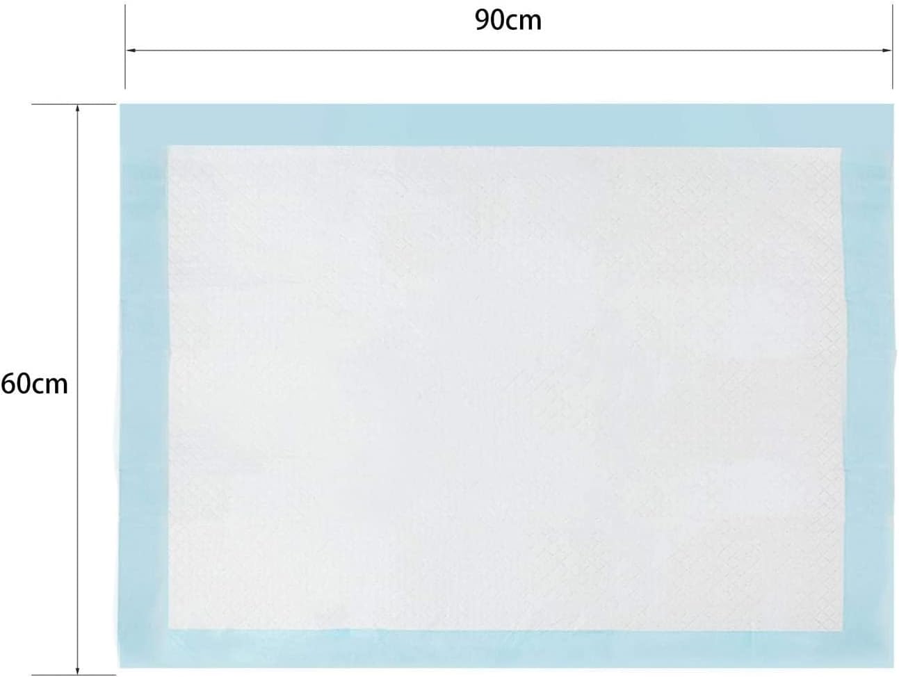 Ultra-saugfähige Hunde-Trainingsunterlagen, 50 Stk., 50 Stück 60 cm x 90 cm