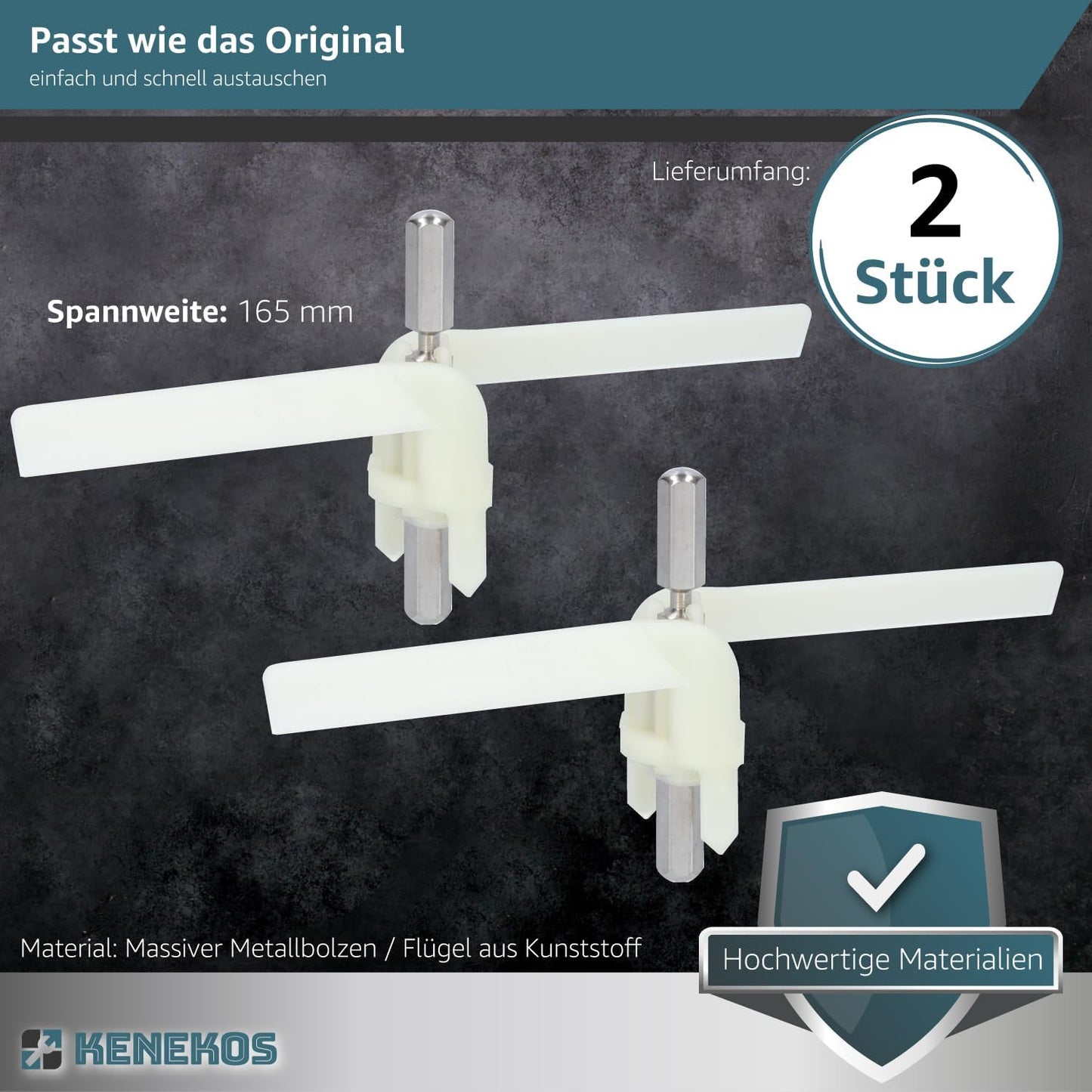 Flügelrad für Bosch Küchenmaschine, 2 Stück passend für MUM4 / MUM8