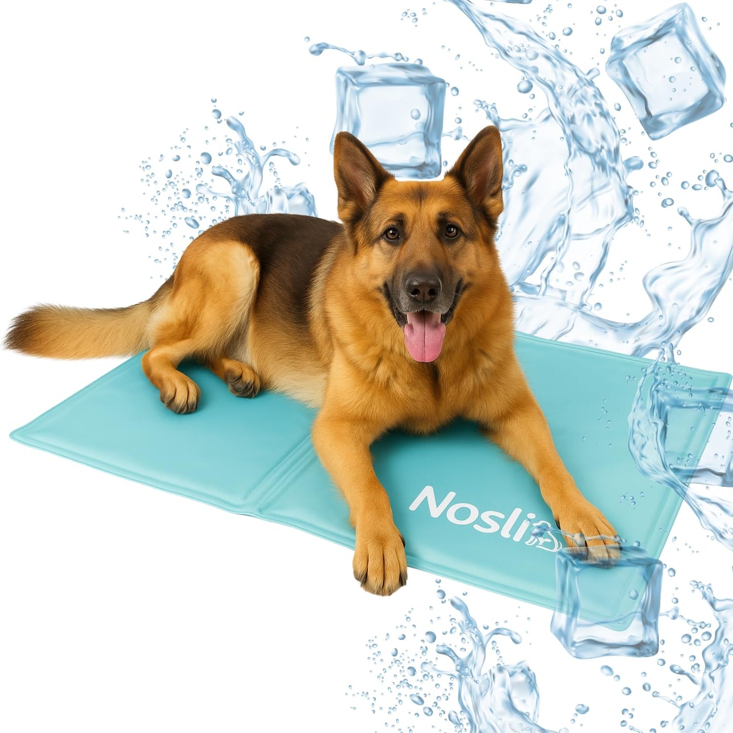 Selbstkühlende Hundematte, Ice blue XL - 76x103cm