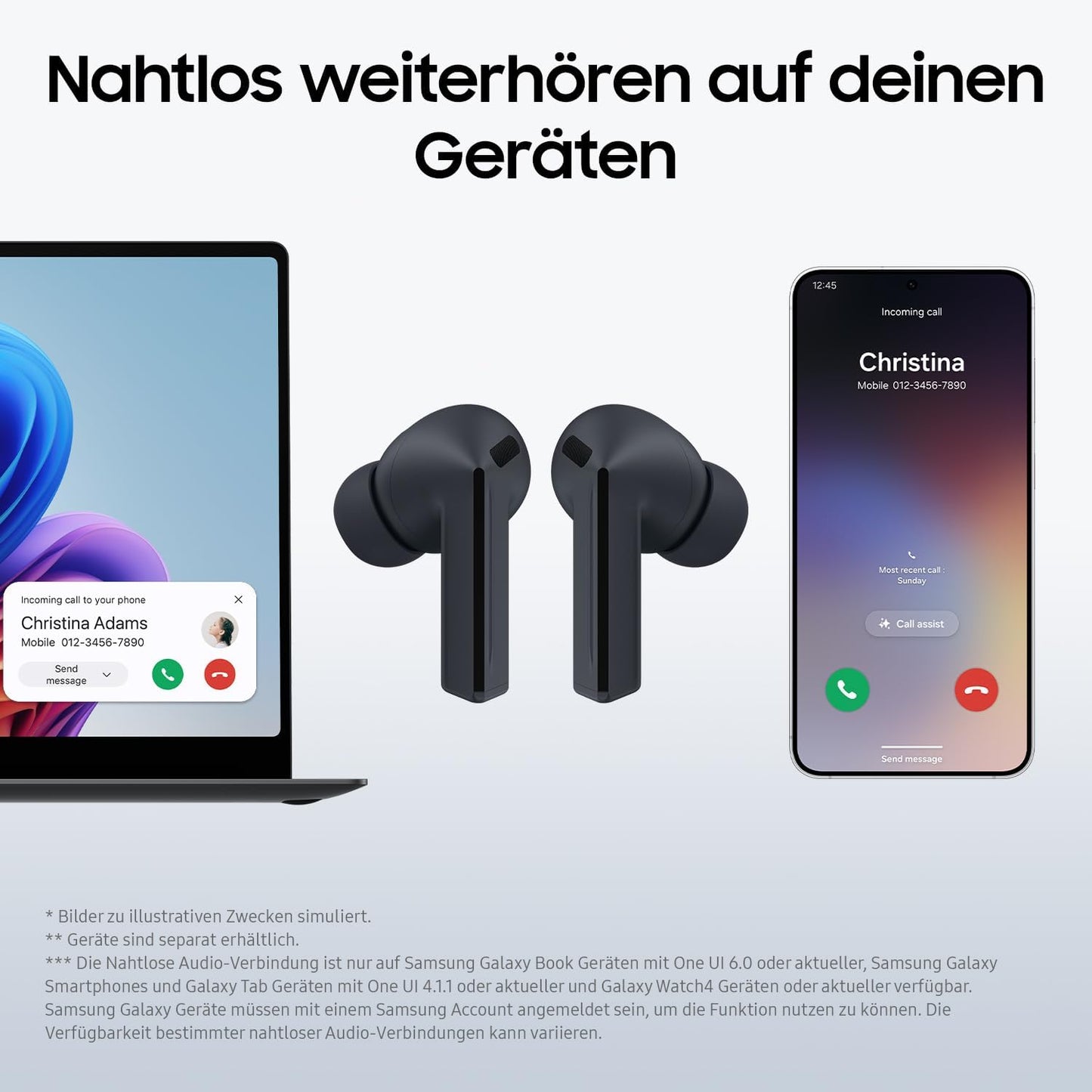 Galaxy Buds3 FE, Gray Buds3 FE inkl. Case