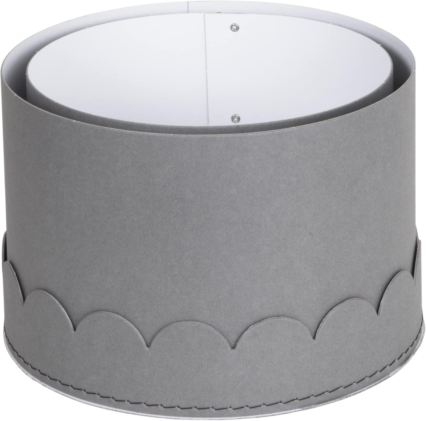 2er-Set Runde Aufbewahrungsboxen mit Deckel, Grau