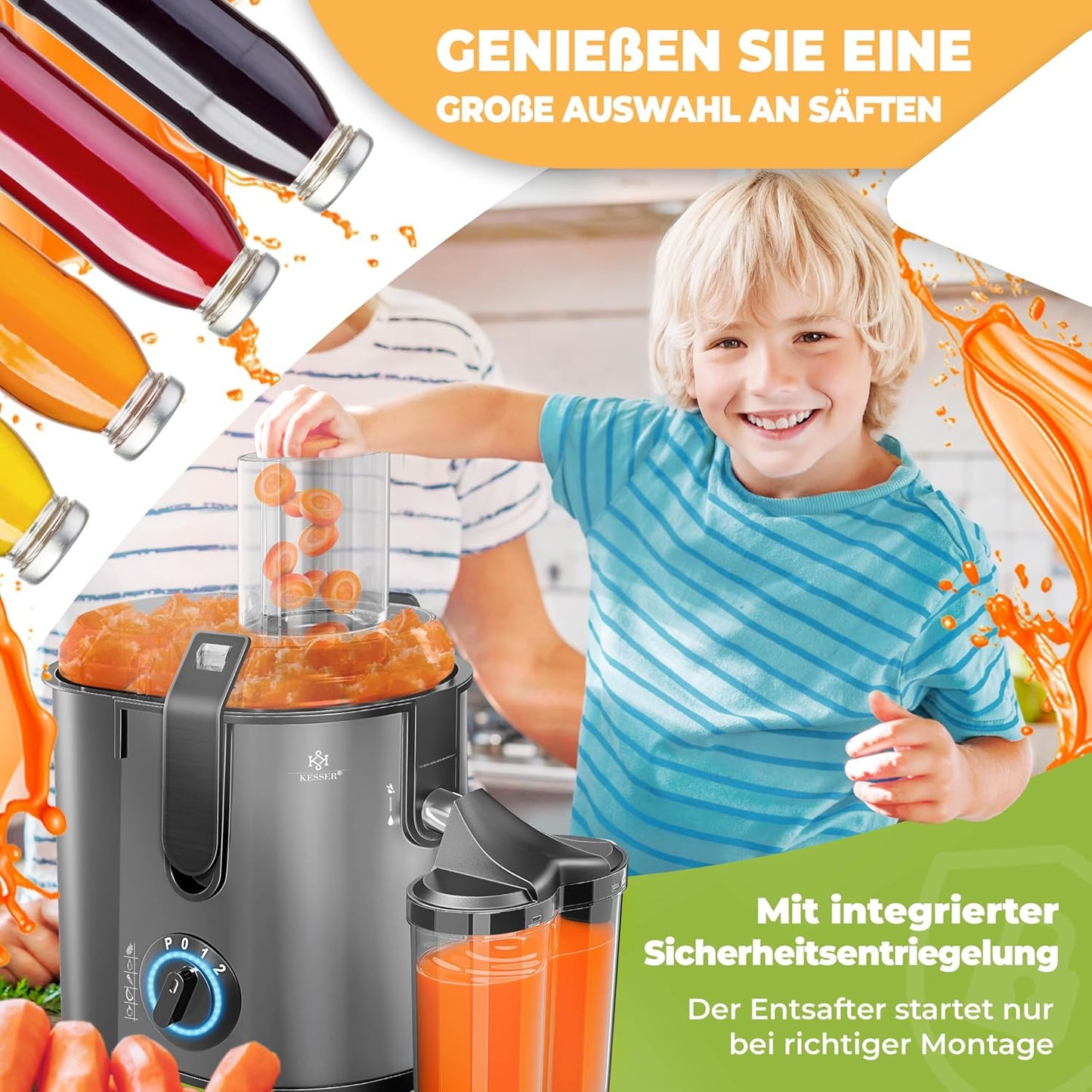 Zentrifugalentsafter, Anthrazit