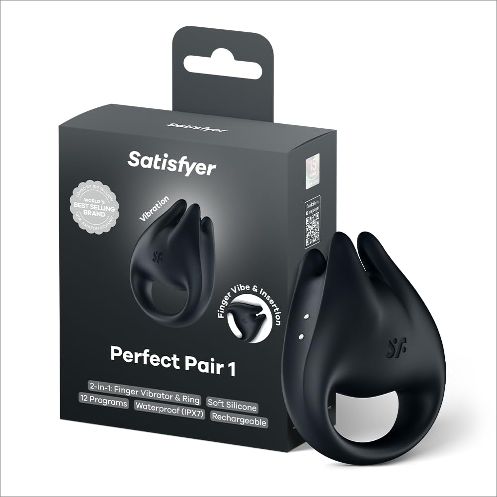 Perfect Pair 1, 2-in-1 Fingervibrator & Penisring