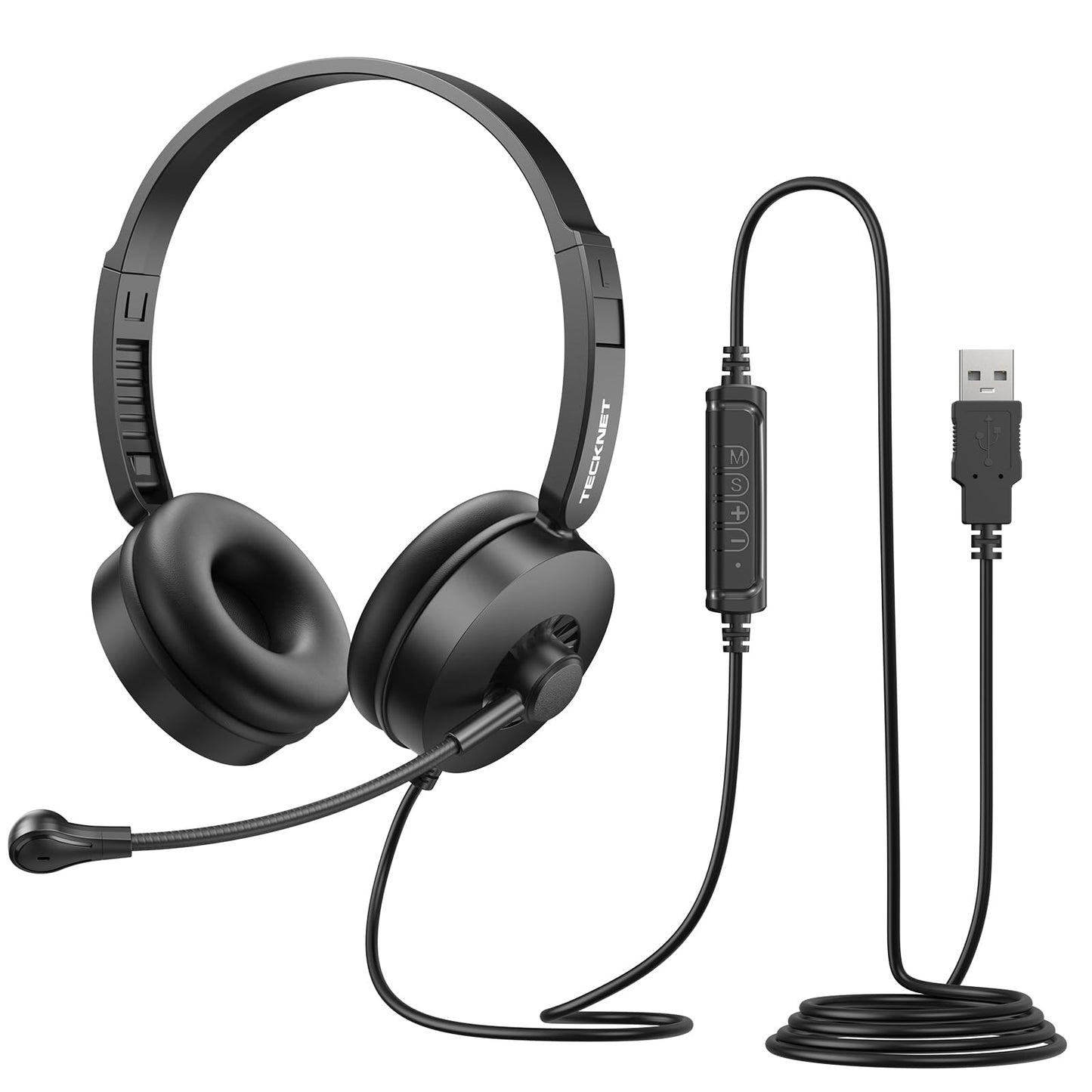 Headset mit Mikrofon, Deep Black