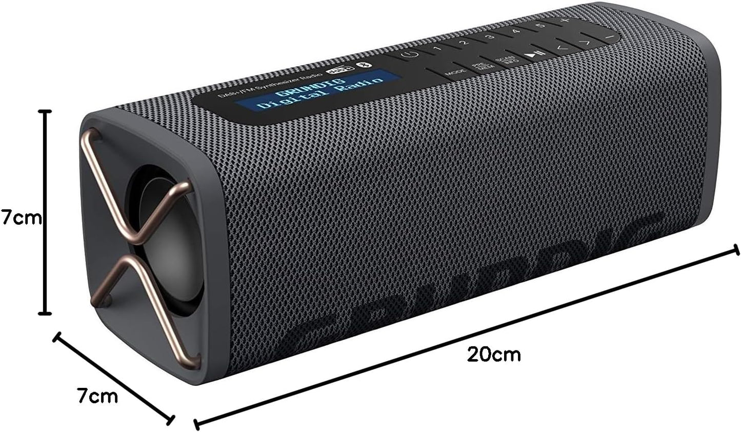 GBT Band Black - Bluetooth Lautsprecher mit DAB+, Band 5 Watt Schwarz