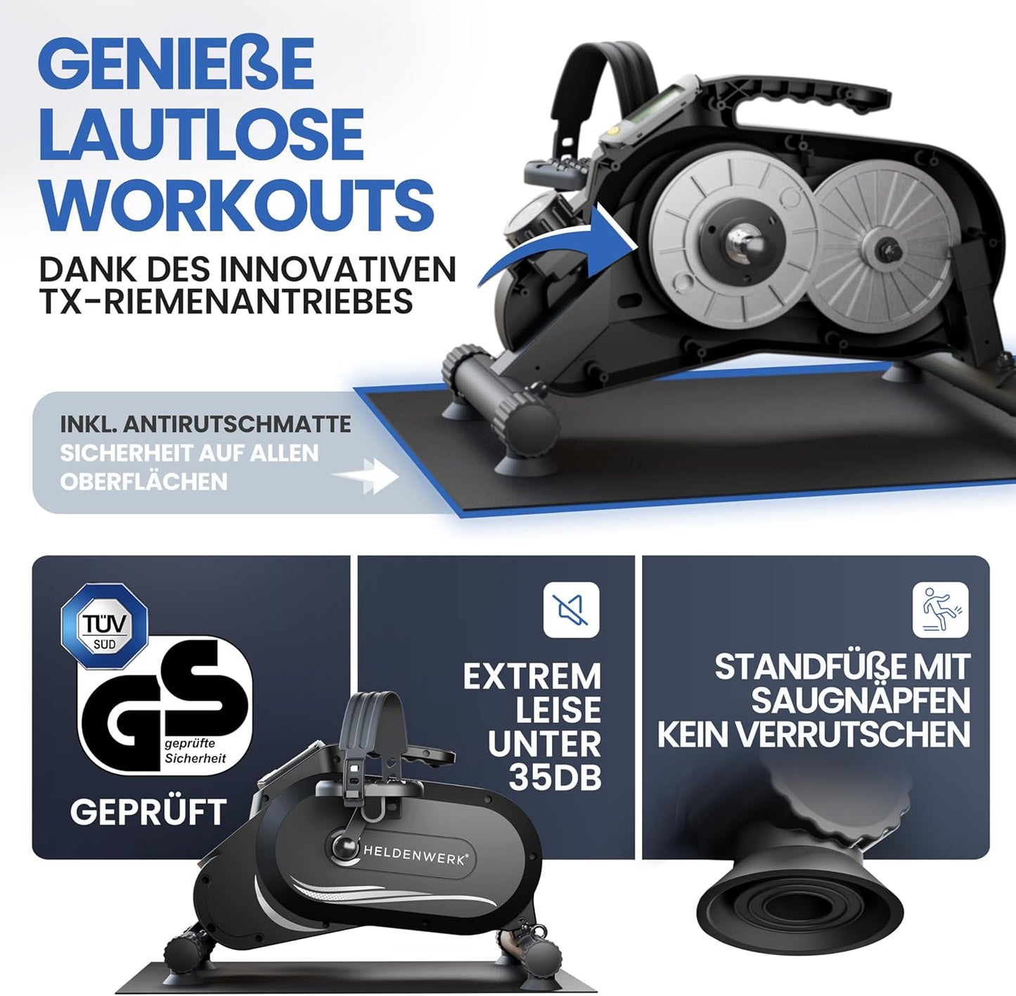 Pedaltrainer PRO Set - Arm- und Beintrainer für Zuhause