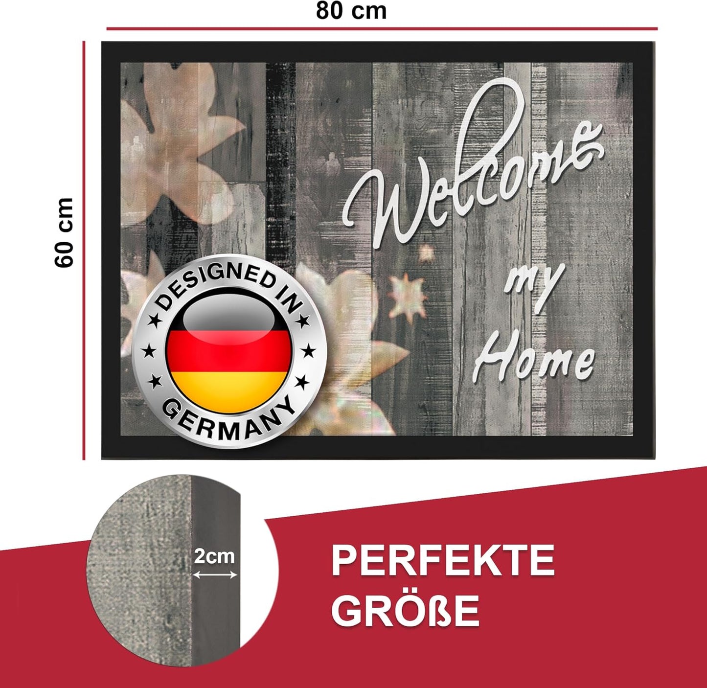 Schmutzfangmatte, Welcome 1 60 x 80 cm (Rechteckig)