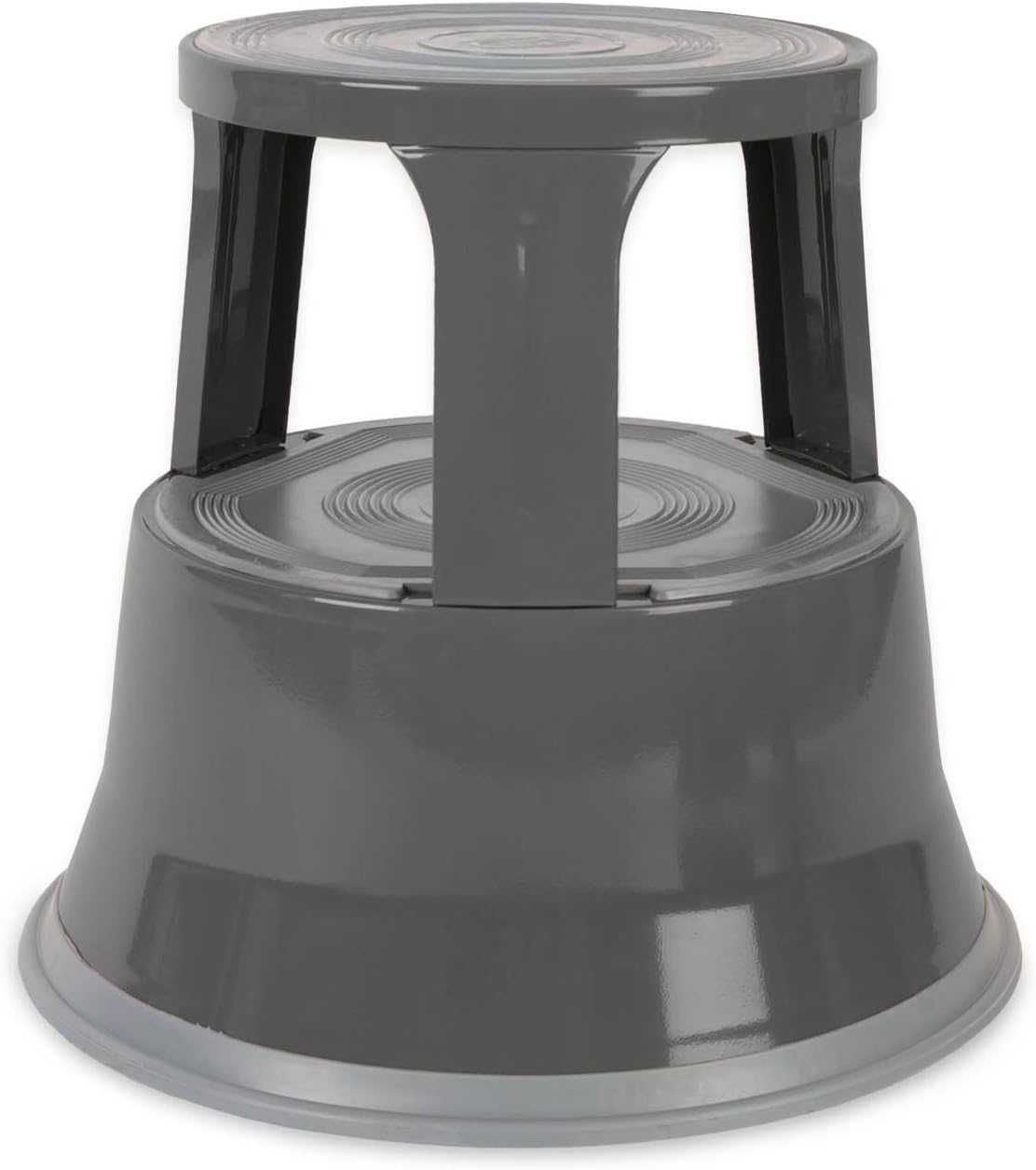 Rollhocker/Elefantenfuss, Grau Metall