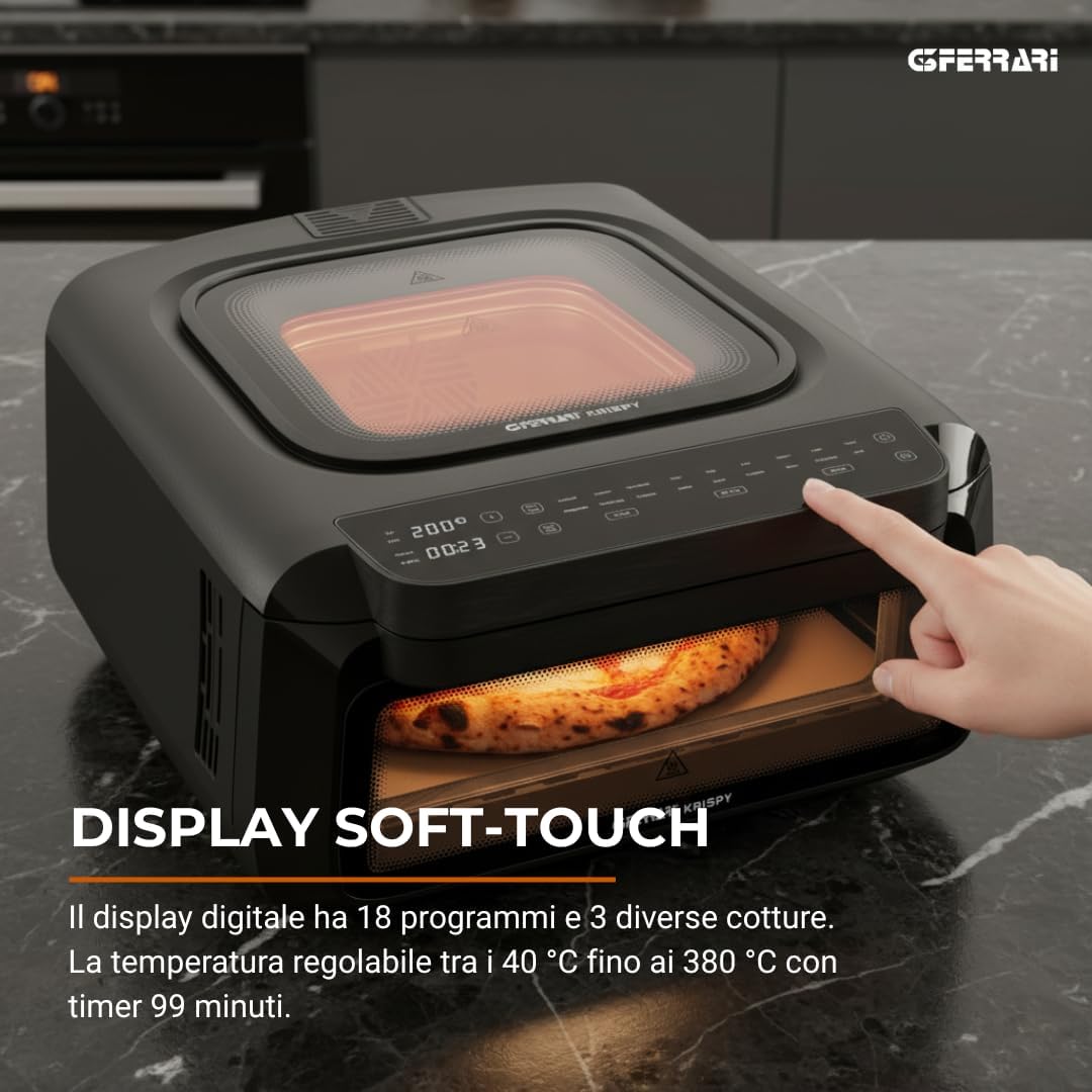 Krispy Pizzaofen & Heissluftfritteuse G10225