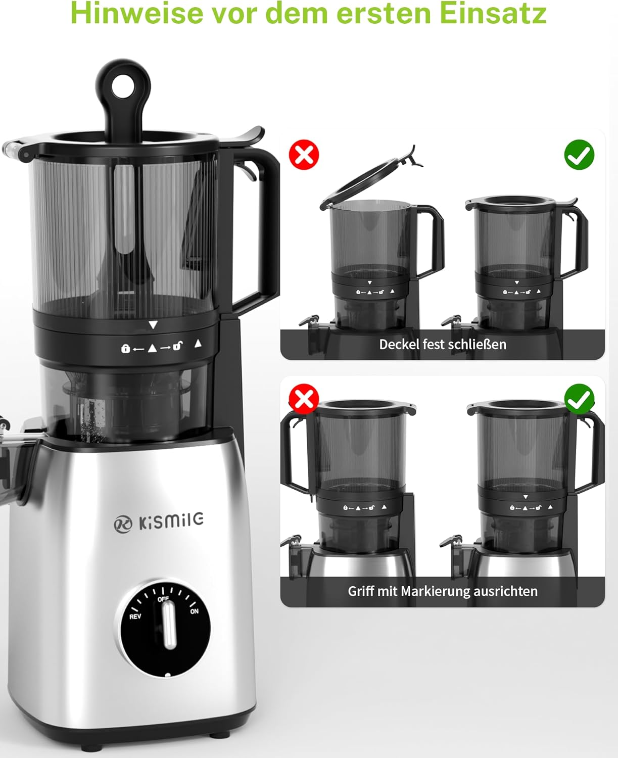 Slow Juicer, Edelstahl