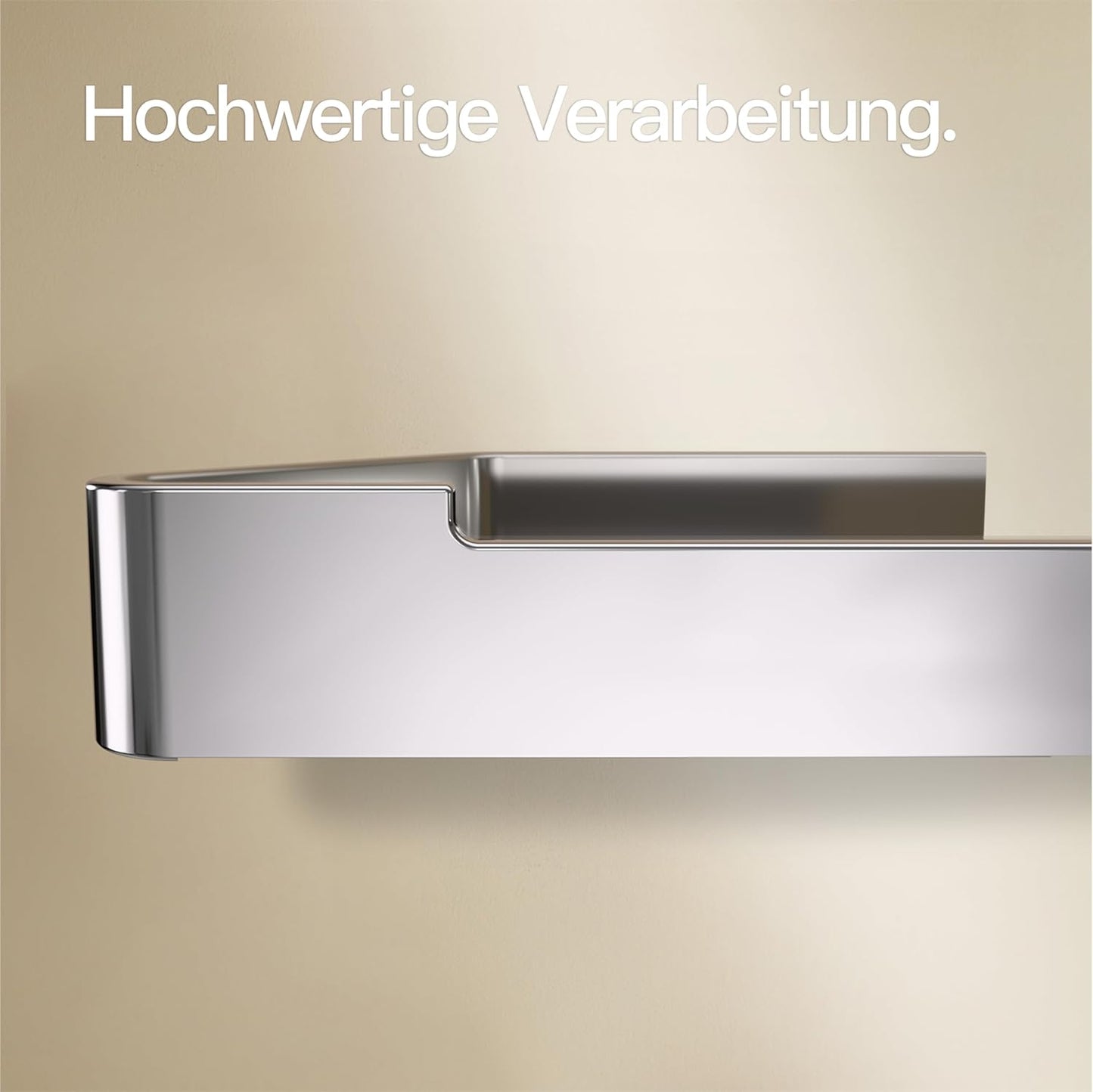 Selbstklebender Toilettenpapierhalter ohne Bohren, Ohne Ablage Chrom