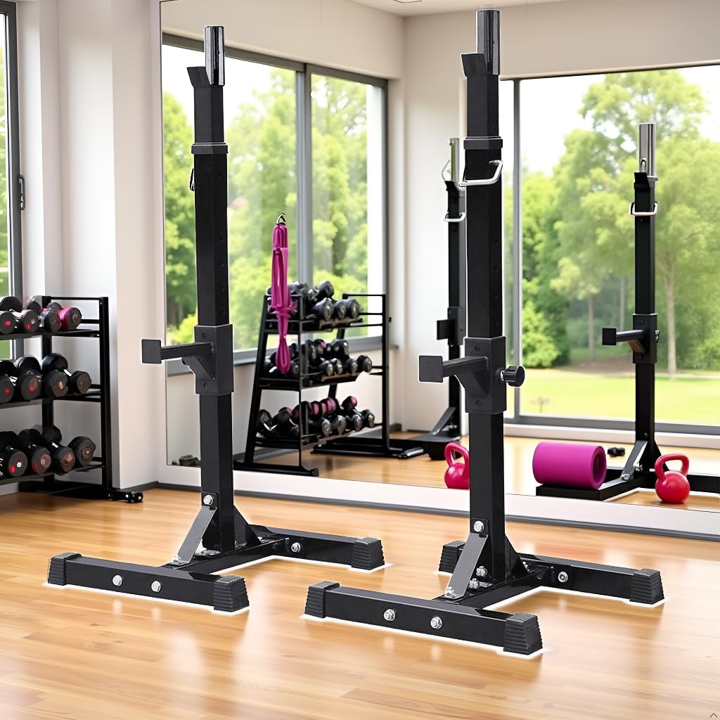 2er-Set verstellbare Hantelständer für das Krafttraining