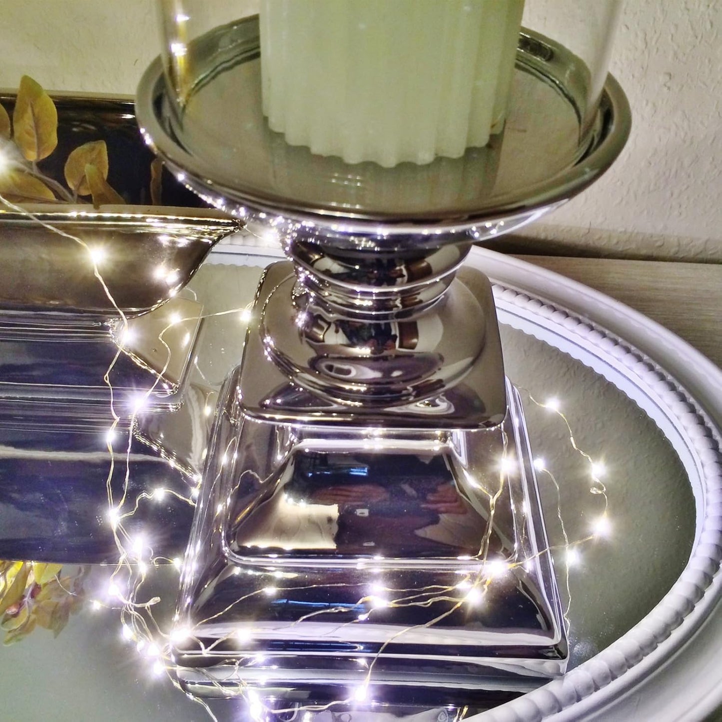 2-teiliges Windlicht-Kerzenständer Set (), 2er Sparset