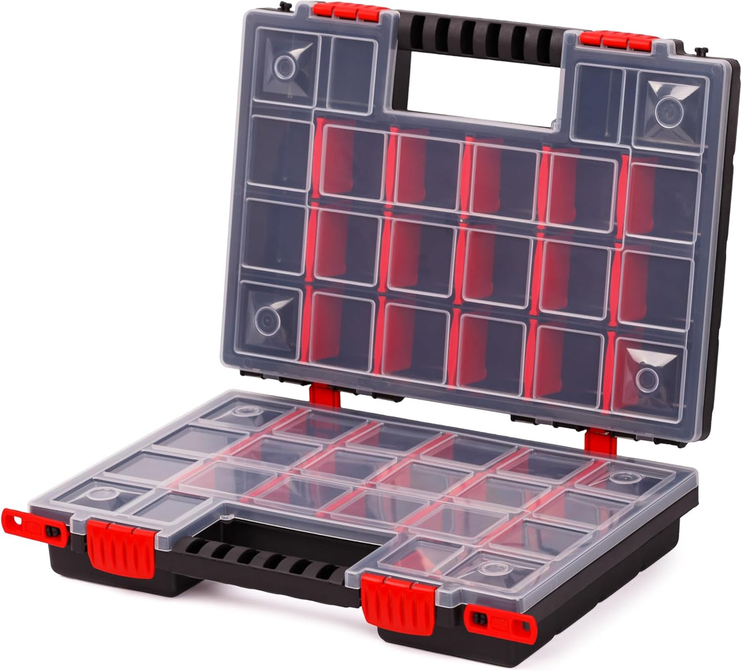 Doppelseitige Sortimentsbox mit 40 Fächern, Duo 344x249x100