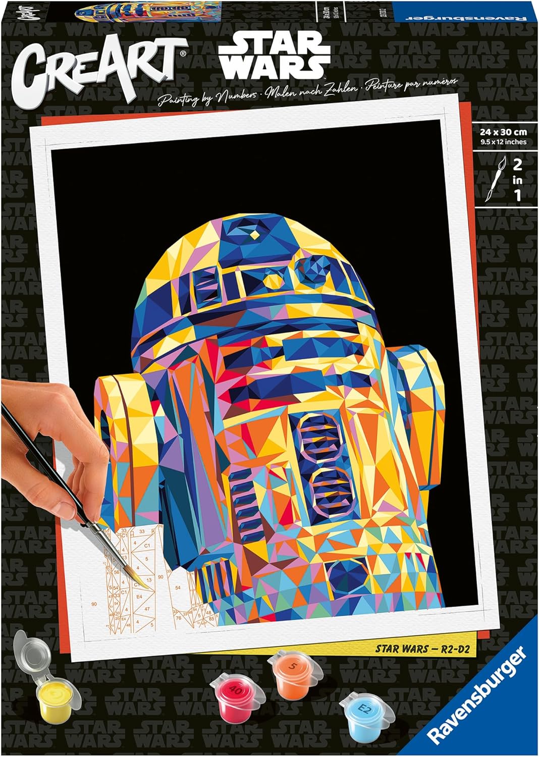 CreArt - Malen nach Zahlen Star Wars - R2-D2