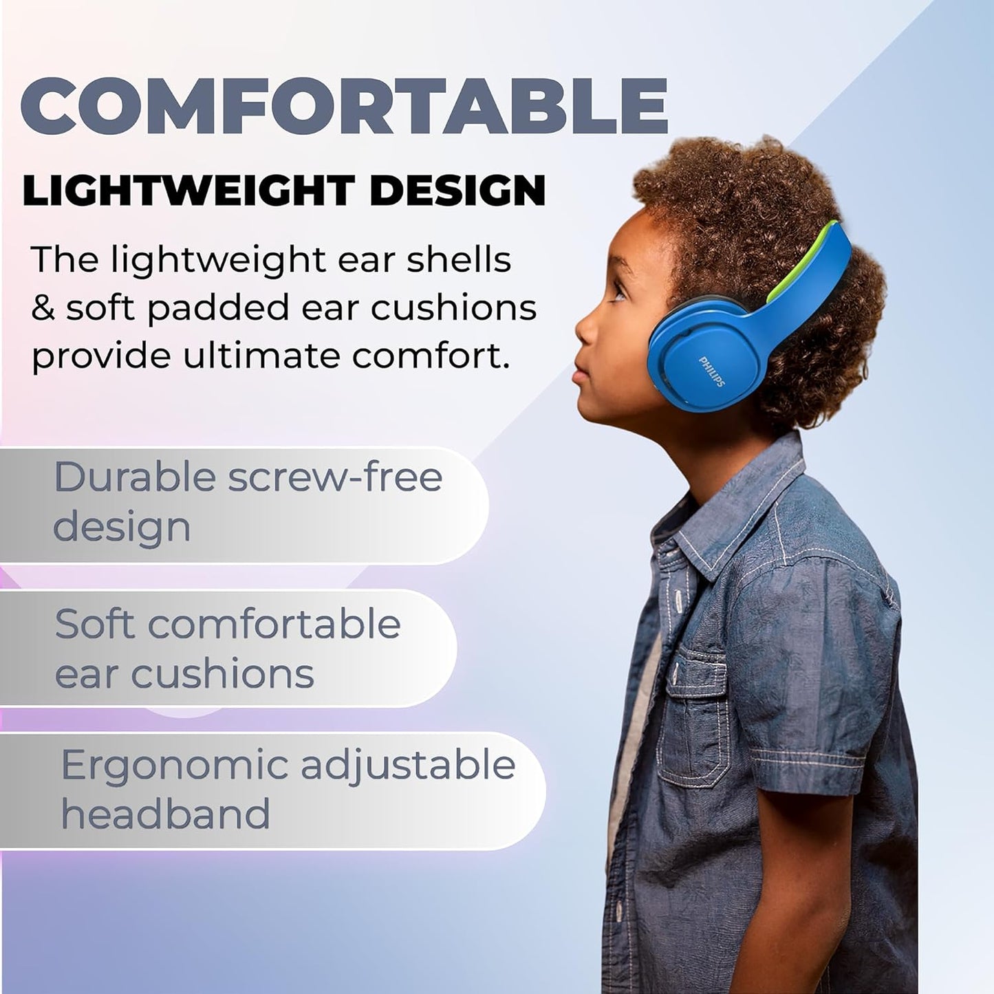 Kinder Over-Ear-Kopfhörer, Blue Wired