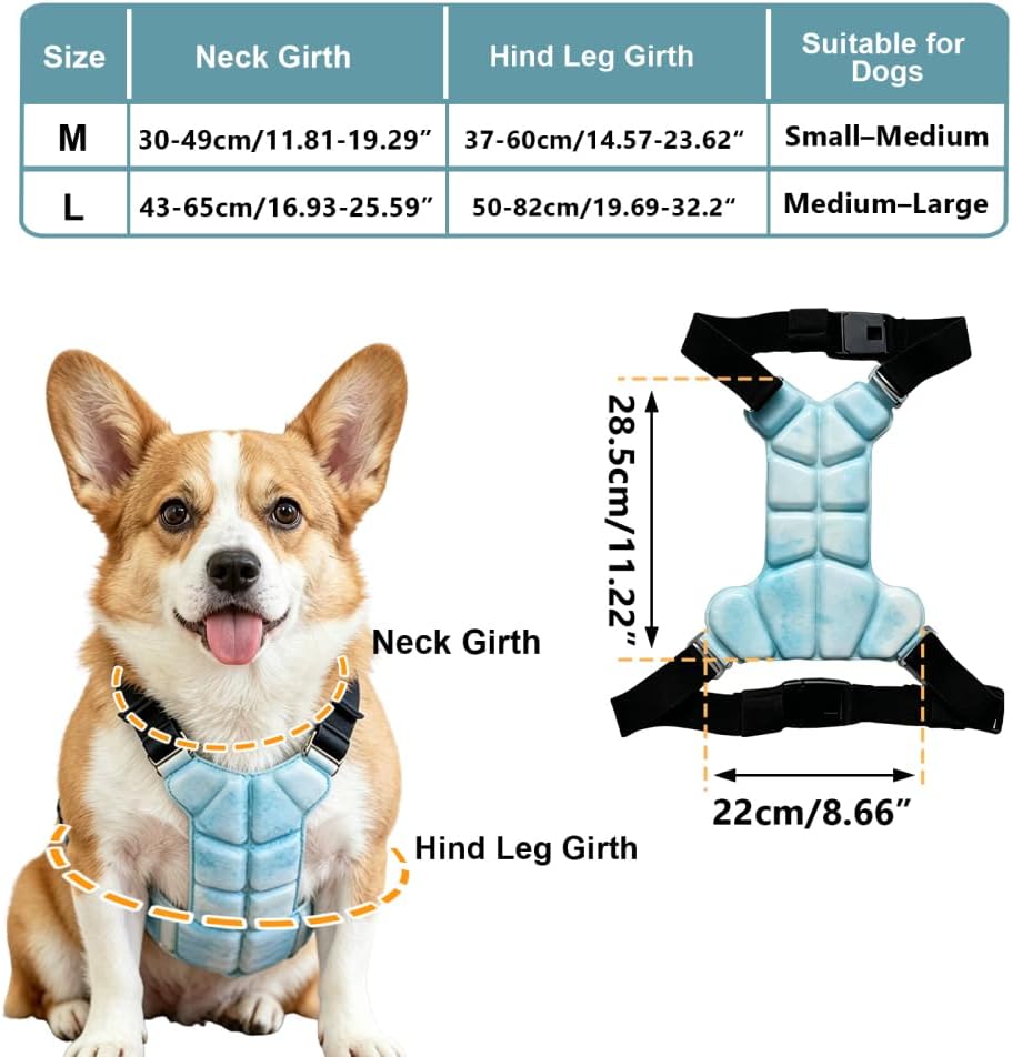 Hundekühlweste PCM Kühlmantel, Blau L